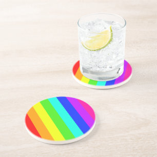 Regenbogenstreifen Untersetzer