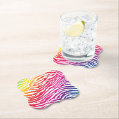 Regenbogenstreifen Untersetzer (Vor Ort)