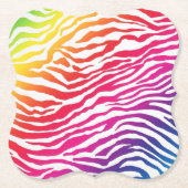 Regenbogenstreifen Untersetzer (Vorderseite)