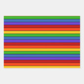 Regenbogenstreifen Vertikal Horizontal Geschenkpapier Set (Vorderseite 2)
