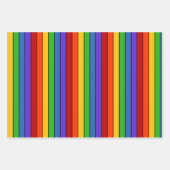 Regenbogenstreifen Vertikal Horizontal Geschenkpapier Set (Vorderseite)
