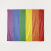 Regenbogenstreifen Wandteppich (Vorderseite (Horizontal))