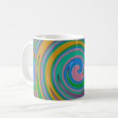 Regenbogenstreifen wirbeln kaffeetasse (Vorderseite Links)