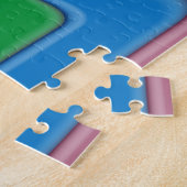 Regenbogenstreifen wirbeln puzzle (Seite)