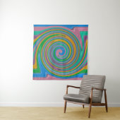 Regenbogenstreifen wirbeln wandteppich (Beispiel (Horizontal))