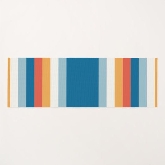 Regenbogenstreifen Yogamatte (Vorderseite (Horizontal))