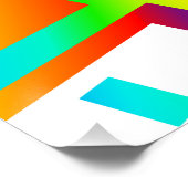 Regenbogenstreifus Poster (Ecke)