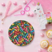 Regenbogenstreusel Pappteller (Party)