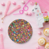 Regenbogenstreusel Pappteller (Party)