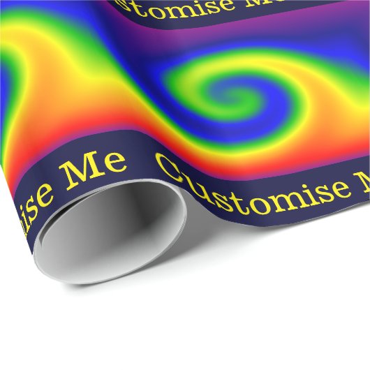 RegenbogenSurf Geschenkpapier (Rolleneckpunkt)