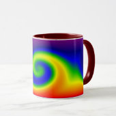 RegenbogenSurf Tasse (VorderseiteRechts)