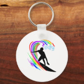 Regenbogensurfen schlüsselanhänger (Vorderseite)