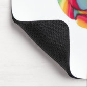 Regenbogensüßigkeitssauger Mousepad (Ecke)