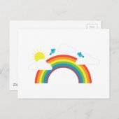 Regenbogenszene Postkarte (Vorne/Hinten)