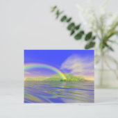 Regenbogentag Postkarte (Stehend Vorderseite)