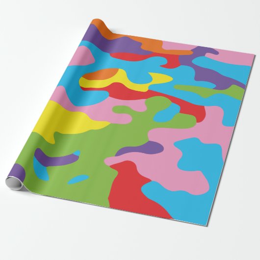 Regenbogentarnungs-Packpapier Geschenkpapier (Ungerollt)