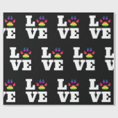 Regenbogentatze Geschenkpapier (Flach)