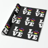 Regenbogentatze Geschenkpapier (Ungerollt)