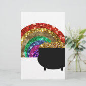 Regenbogentopf Briefpapier (Stehend Vorderseite)