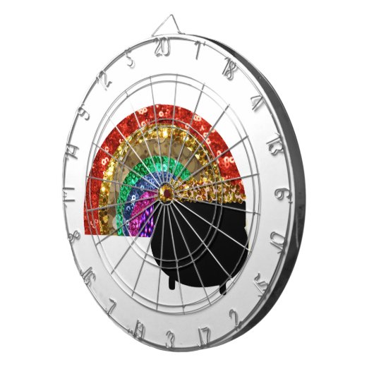 Regenbogentopf Dartscheibe (Vorderseite rechts)