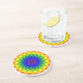 Regenbogentorusrutsche Getränkeuntersetzer (Seite)