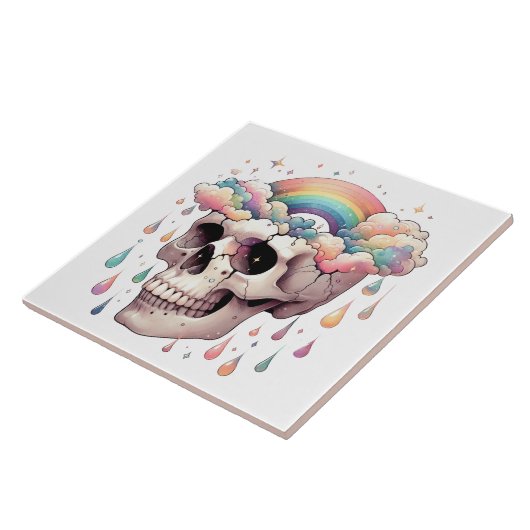 Regenbogentraum-Kachel Fliese (Seite)