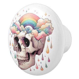 Regenbogentraum-Knopf Keramikknauf