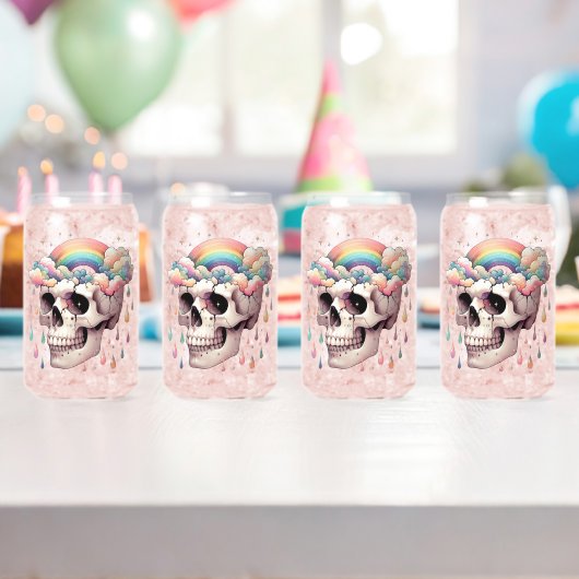 Regenbogenträume-Brille Dosenglas (Insitu (Geburtstag))