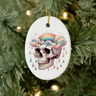 Regenbogenträume-Ornament Keramik Ornament