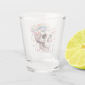 Regenbogenträume Schnapsglas (Rückseite)