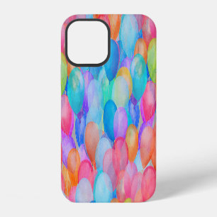 Regenbogenträume: Wasserfarben-Ballon-Kunst iPhone 12 Hülle
