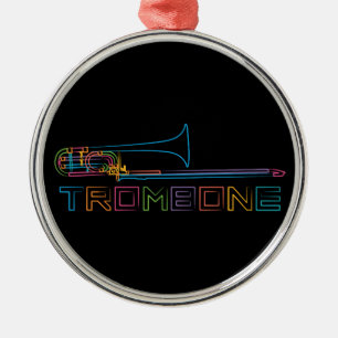 RegenbogenTrombone Ornament Aus Metall
