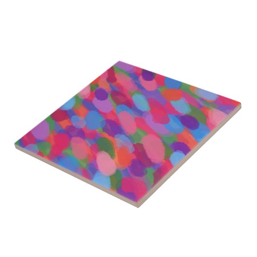 Regenbogentropfen Abstraktes Muster Fliese (Seite)