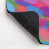 Regenbogentropfen Abstraktes Muster Mousepad (Ecke)
