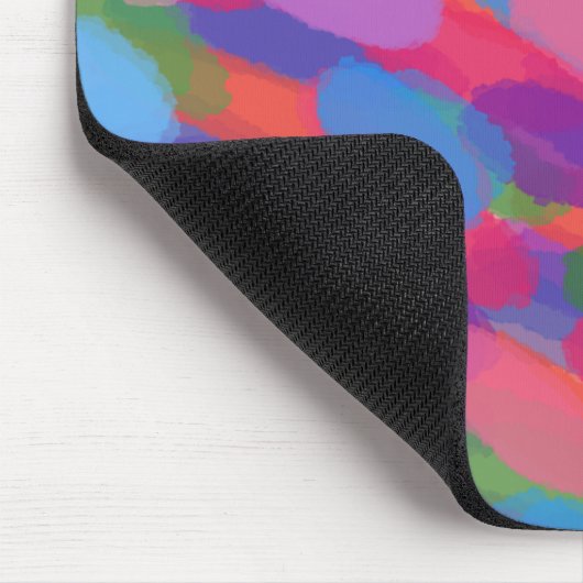 Regenbogentropfen Abstraktes Muster Mousepad (Ecke)