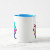 Regenbogentropfen-Cupcake Tasse (Zentrum)