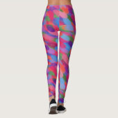 Regenbogentropfen farbenfrohe Leggings (Rückseite)