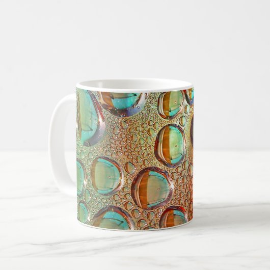 Regenbogentropfen Kaffeetasse (Vorderseite Links)