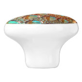 Regenbogentropfen Keramikknauf (Seitenansicht)