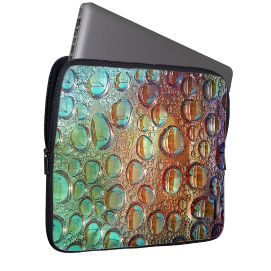 Regenbogentropfen Laptopschutzhülle (Vorne Rechts)