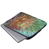 Regenbogentropfen Laptopschutzhülle (Vorne Knopf)