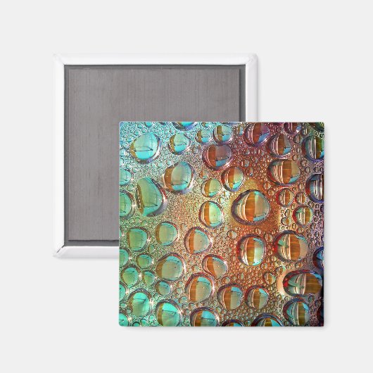 Regenbogentropfen Magnet (Vorderseite/Rückseite)