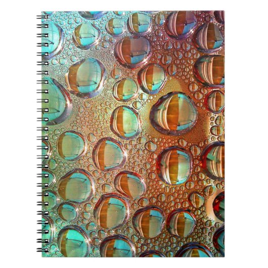 Regenbogentropfen Notizblock (Vorderseite)