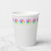 Regenbogentropfen Pappbecher (Rückseite)