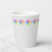 Regenbogentropfen Pappbecher (Vorderseite)