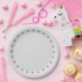 Regenbogentropfen Pappteller (Party)