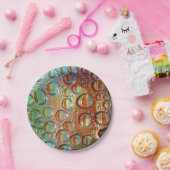 Regenbogentropfen Pappteller (Party)