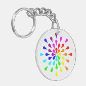Regenbogentropfen Schlüsselanhänger (Vorderseite links)