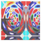 Regenbogentropfen Stoff (Nahaufnahme)