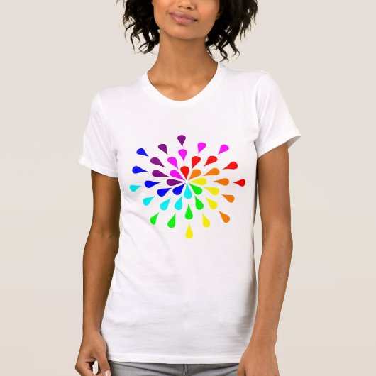 Regenbogentropfen T-Shirt (Vorderseite)